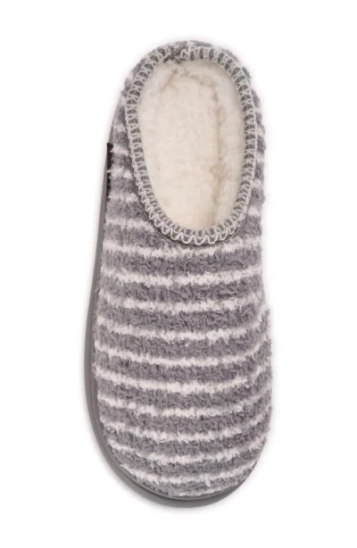 Muk Luks Janna Cozy Crew Faux Shearling Lined Clog In Multi