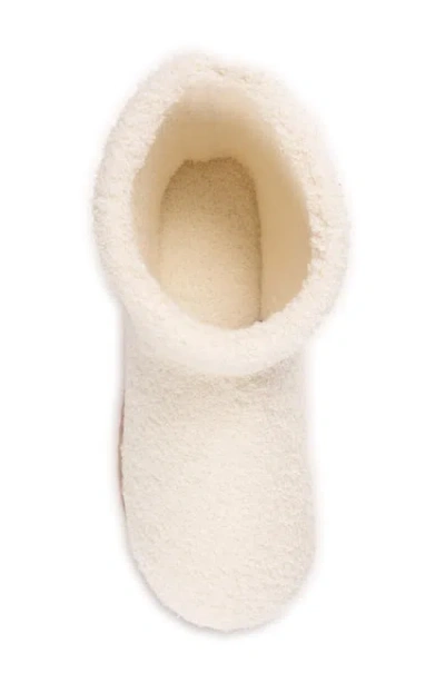 Muk Luks Fabiola Ankle Slipper Boot In White