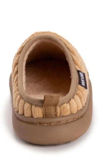 Muk Luks Luan Faux Shearling Clog Slipper In Brown