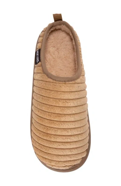 Muk Luks Luan Faux Shearling Clog Slipper In Brown