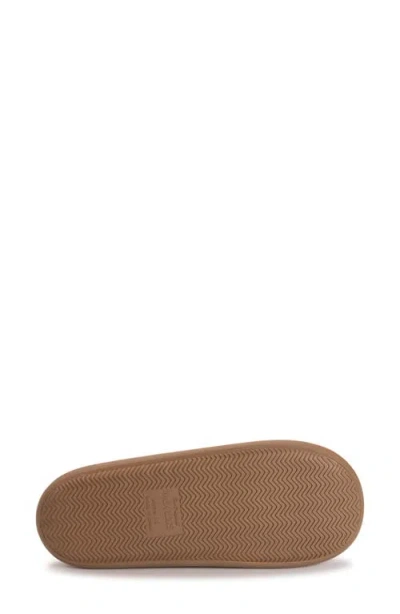 Muk Luks Luan Faux Shearling Clog Slipper In Brown