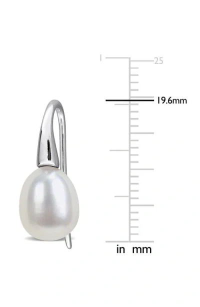 Delmar Cultured Freshwater Pearl Drop Earrings In Metallic