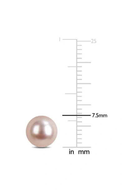 Delmar Cultured Freshwater Pearl Stud Earrings In Metallic