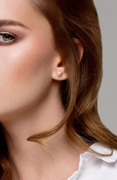 Delmar Cultured Freshwater Pearl Stud Earrings In Metallic