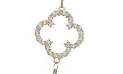 Juvell Two-tone Cubic Zirconia Station Long Necklace In Metallic