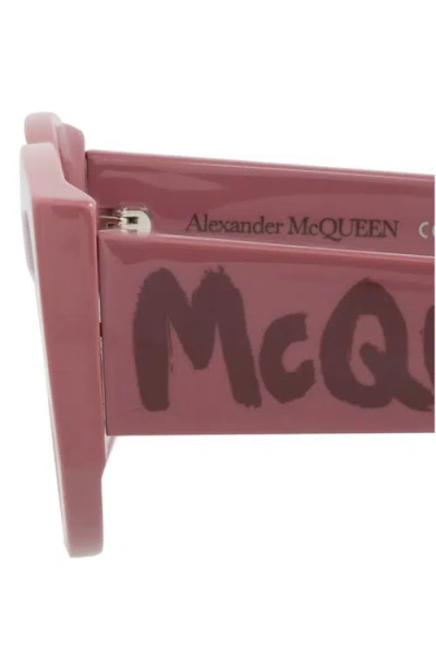 Alexander Mcqueen Mcqueen 54mm Oval Sunglasses In Pink