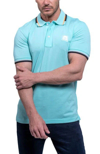 Maceoo Polo Tipemb43 Green In Blue