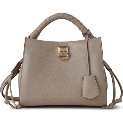 Mulberry Small Iris Leather Top Handle Bag In Brown