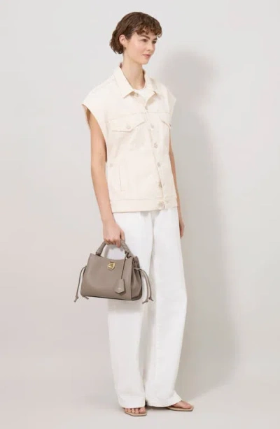 Mulberry Small Iris Leather Top Handle Bag In Brown