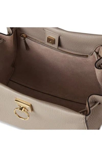 Mulberry Small Iris Leather Top Handle Bag In Brown