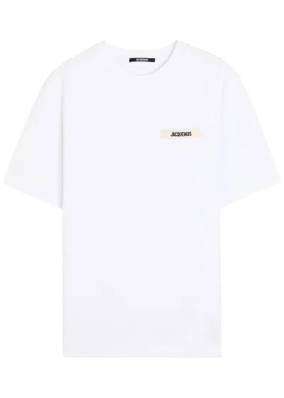 Jacquemus T-shirt Le T-shirt Gros-grain In White