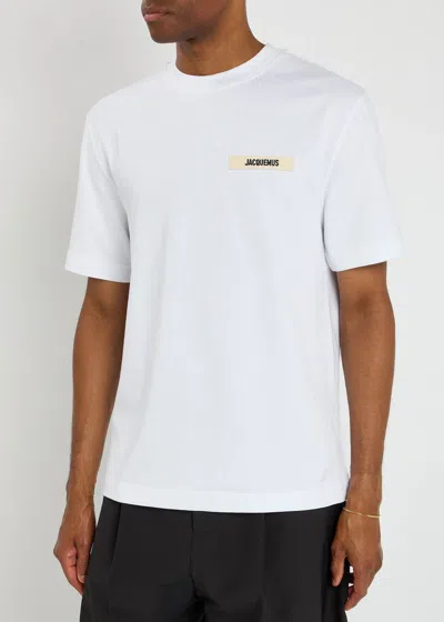 Jacquemus T-shirt Le T-shirt Gros-grain In White