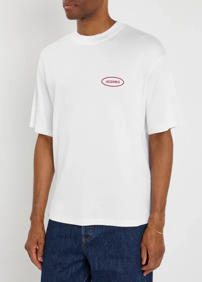 Jacquemus Crew Neck Short Sleeve Fitted T-shirt In White