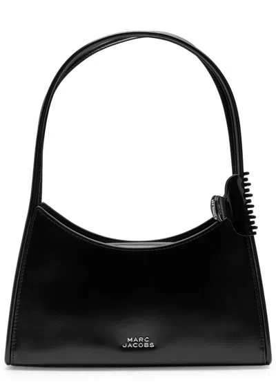 Marc Jacobs Glam Claw Clip Leather Shoulder Bag In Black