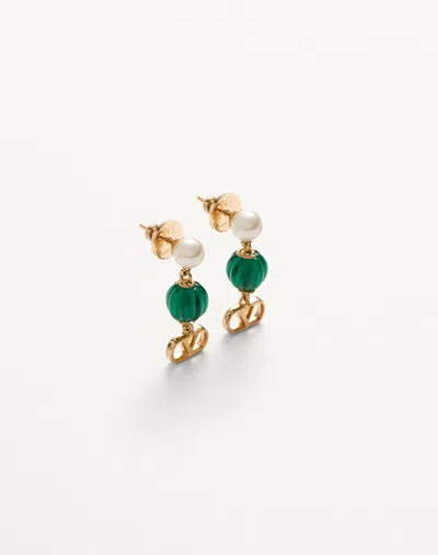Valentino Vlogo Signature Jewelry Green In Gold