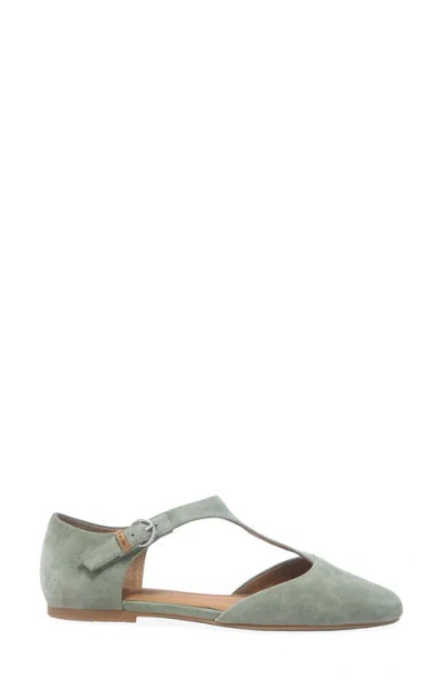 Gentle Souls Women's Wyatt T-strap Flats In Green