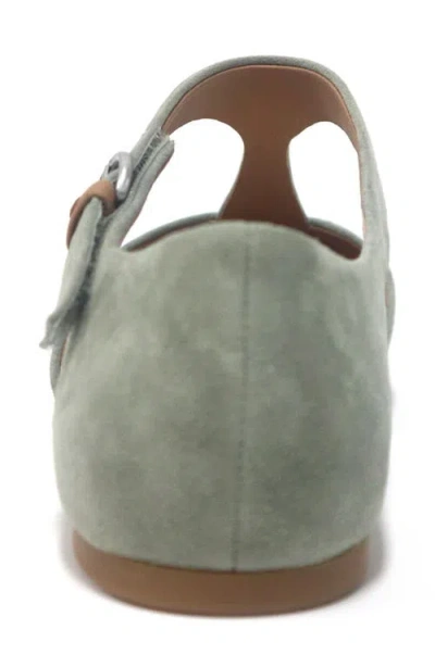 Gentle Souls Women's Wyatt T-strap Flats In Green