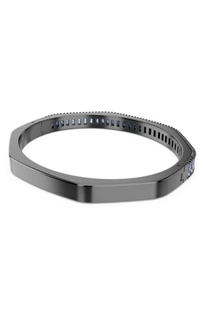 Swarovski Matrix Baguette-setting Octagonal Bangle In Blue
