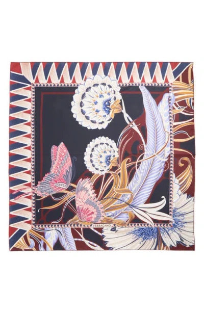 Ferragamo Rectangular Scarf Featuring Intricate Pattern