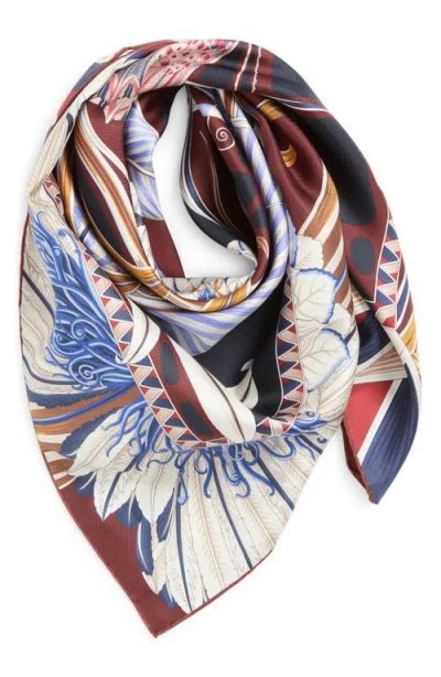 Ferragamo Rectangular Scarf Featuring Intricate Pattern