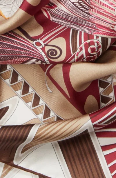Ferragamo Giada Reversible Silk Scarf In Multi
