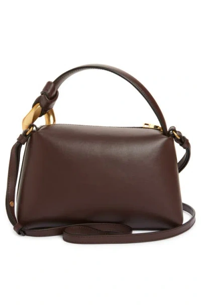 Jw Anderson J.w. Anderson Brown Leather Small Jwa Corner Handbag In Brown