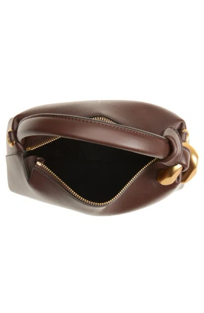 Jw Anderson J.w. Anderson Brown Leather Small Jwa Corner Handbag In Brown