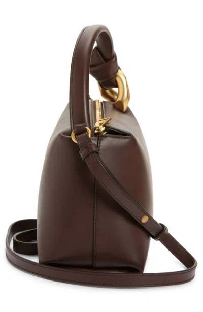 Jw Anderson J.w. Anderson Brown Leather Small Jwa Corner Handbag In Brown