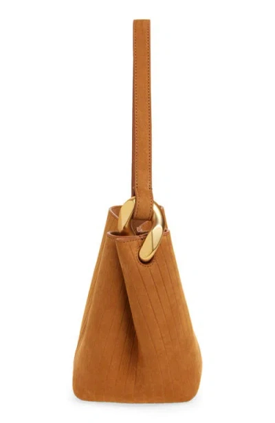 Jw Anderson Jwa Corner Small Bucket Bag Caramel In Orange