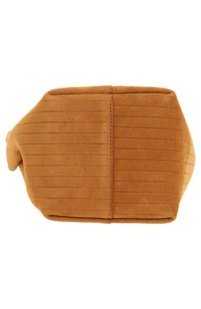 Jw Anderson Jwa Corner Small Bucket Bag Caramel In Orange