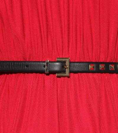 Shop Valentino Garavani Rockstud Leather Belt
