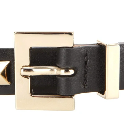 Shop Valentino Garavani Rockstud Leather Belt