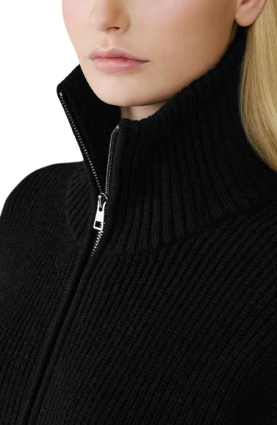 Soia & Kyo Noelle Rib Cardigan In Black