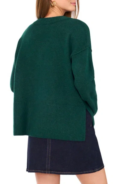 Vince Camuto Women's Colorblocked Drop-shoulder Sweater In Green
