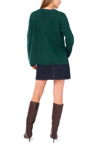 Vince Camuto Women's Colorblocked Drop-shoulder Sweater In Green