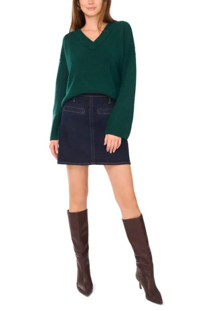 Vince Camuto Women's Colorblocked Drop-shoulder Sweater In Green