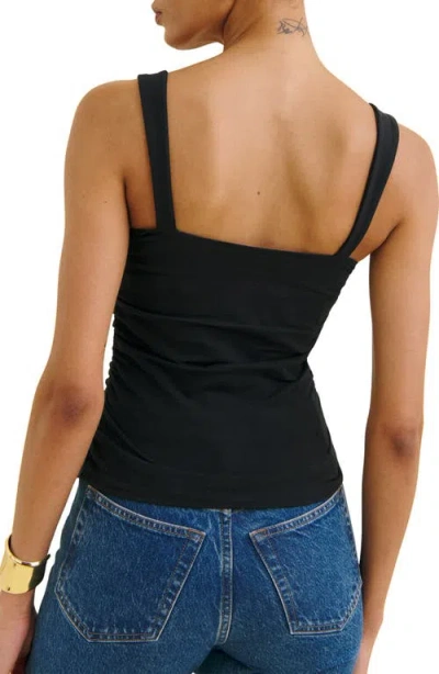 Reformation Trish Knit Tank Top In Black