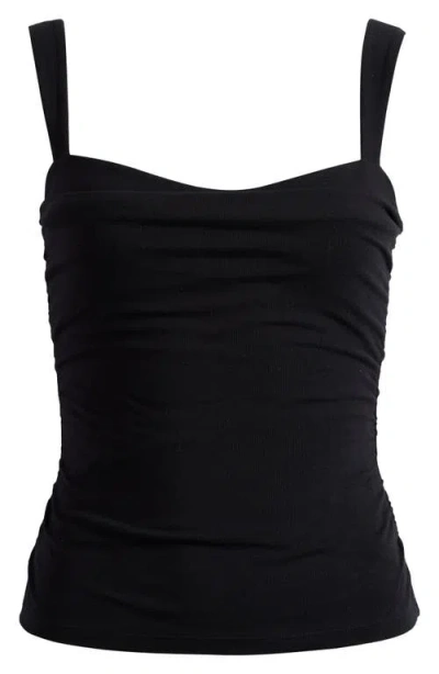 Reformation Trish Knit Tank Top In Black