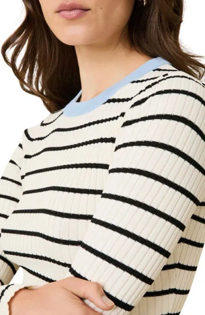 Solid & Striped The Dora Stripe Sweater In Neutral