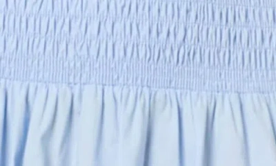 Solid & Striped The Vida Smocked Sleeveless Maxi Dress In Blue