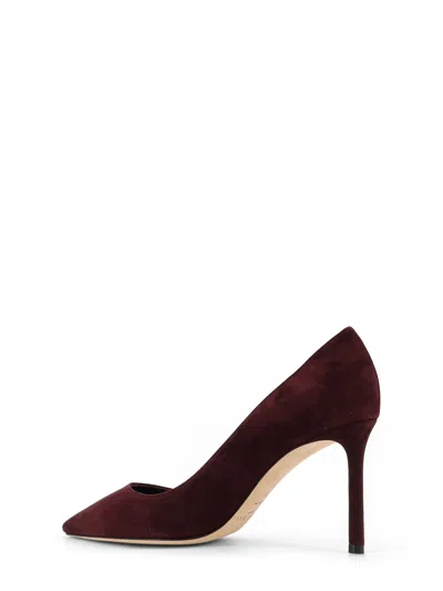 Jimmy Choo 85mm Romy Pointed-toe Suede Pumps In Brown