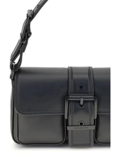 Michael Kors Crossbody Bag With Adjustable Strap And Buckle Detail In Black