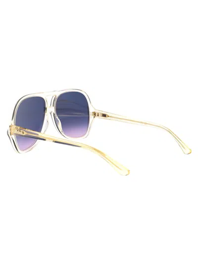 Chloé Chloe Aviator Sunglasses Ch0289 S 004 In White