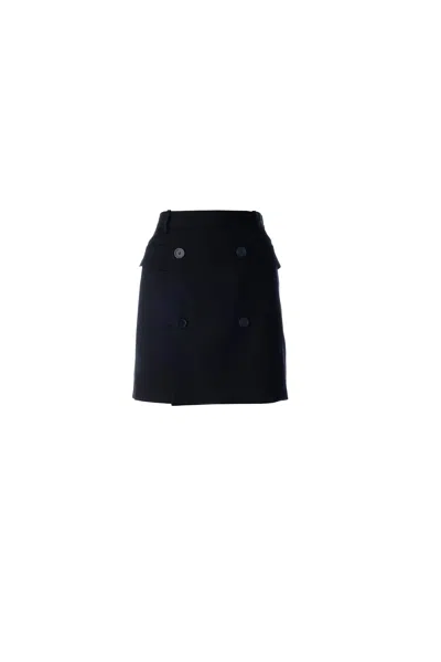 Balenciaga Skirts With Belt Loops And Front Pockets In Black