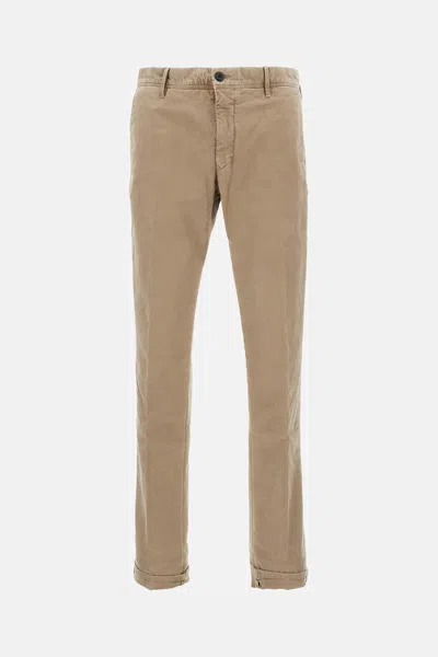 Incotex Tailored Trousers With Pockets And Loops In Brown