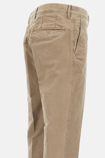 Incotex Tailored Trousers With Pockets And Loops In Brown