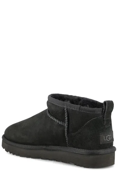 Ugg Classic Ultra Mini Suede Boots For Woman In Black