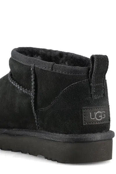 Ugg Classic Ultra Mini Suede Boots For Woman In Black