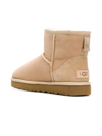 Ugg Classic Mini Ankle Boots In Sand