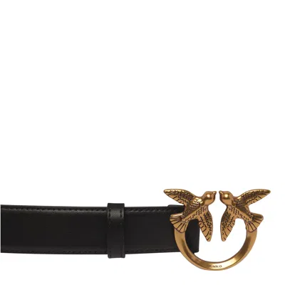 Pinko Love Berry Belt In Black